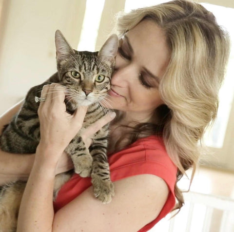 Dr Ruth MacPete with her cat