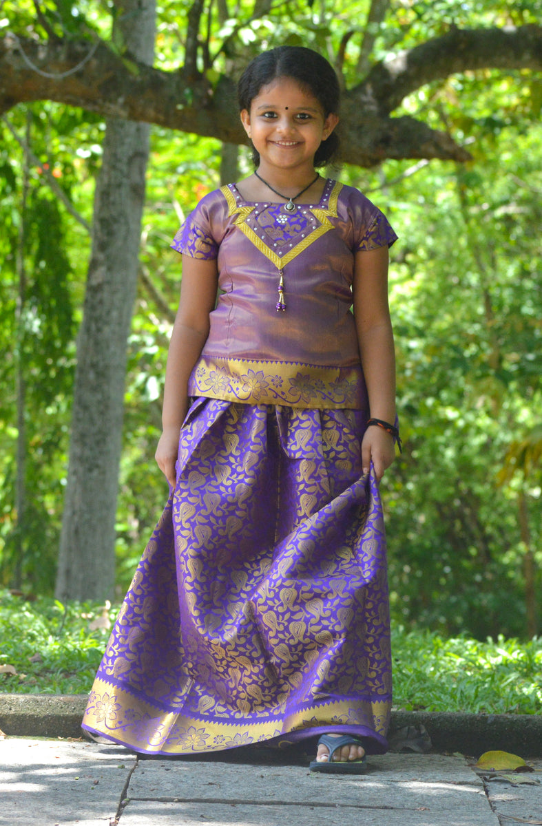 purple skirt blouse