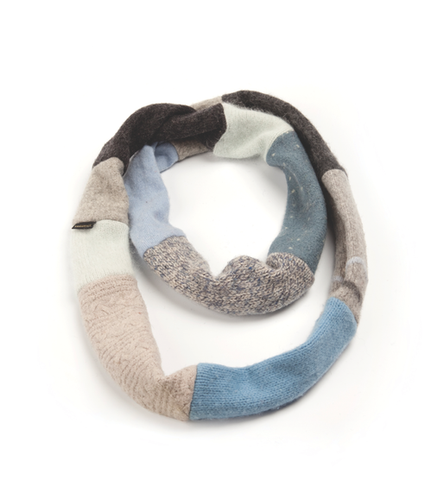 Women's Winter Infinity Scarf in Denim