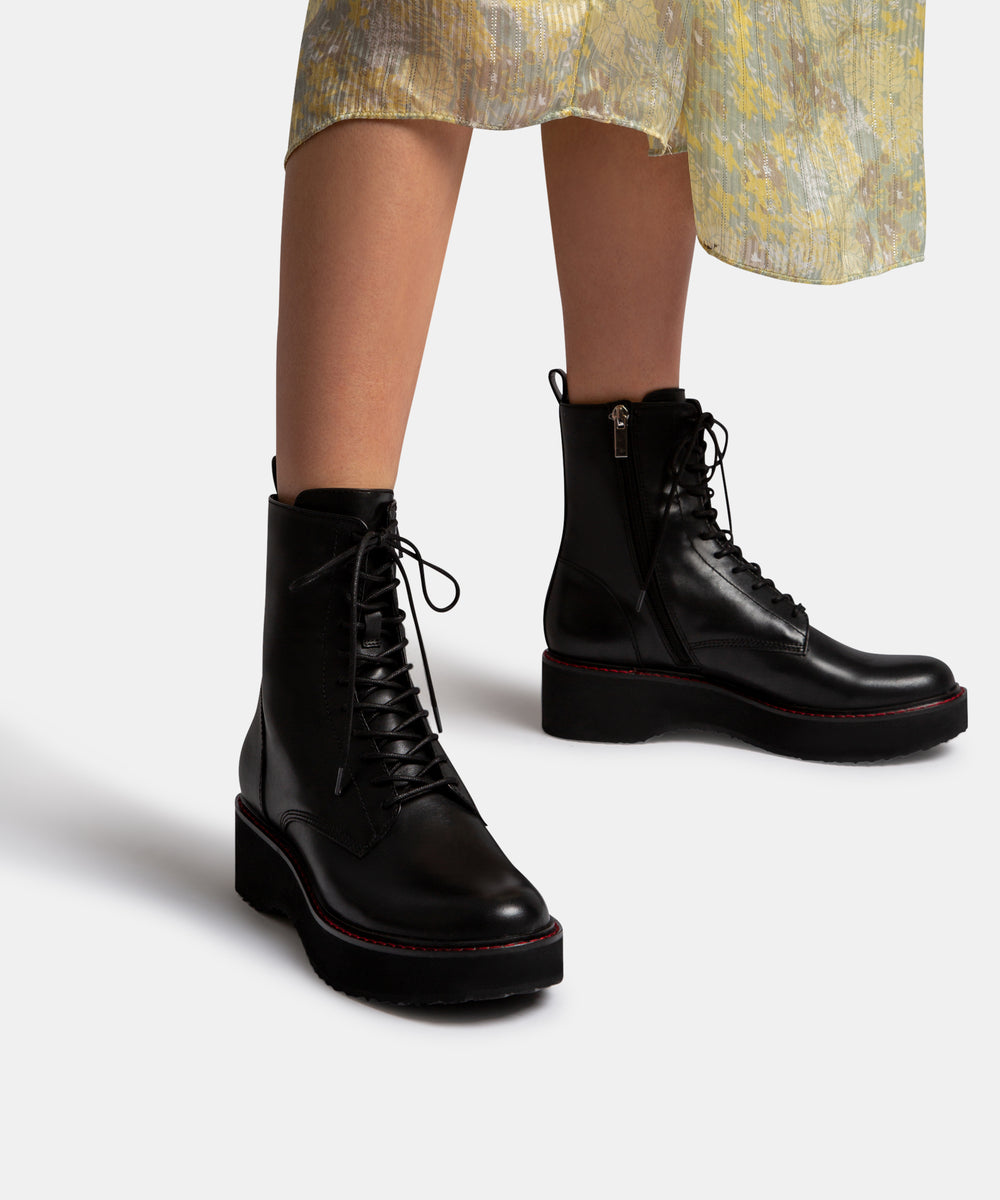 tommy hilfiger zip detail biker boots