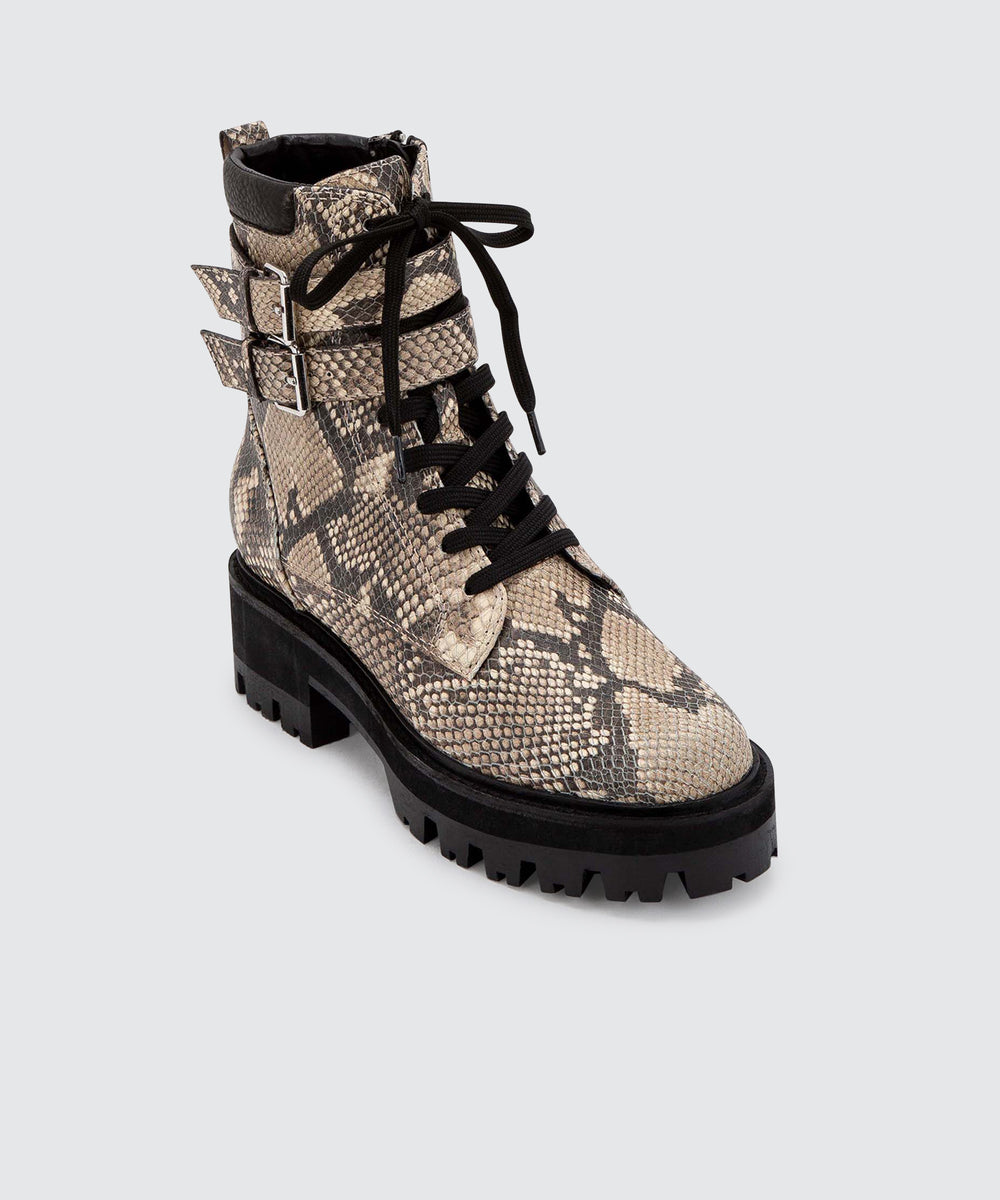 snake hiking boots