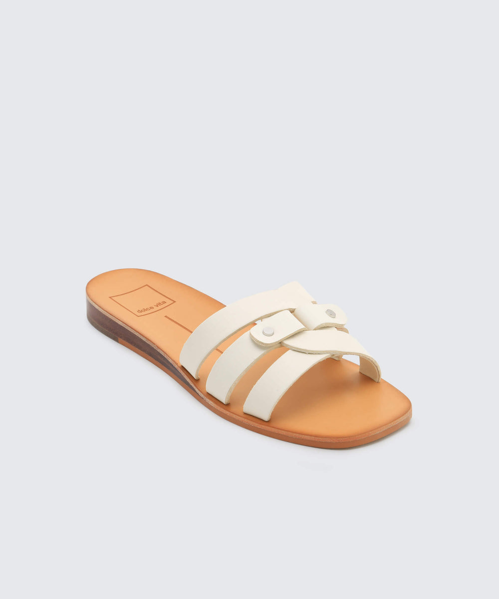 CAIT SANDALS IN OFF WHITE – Dolce Vita