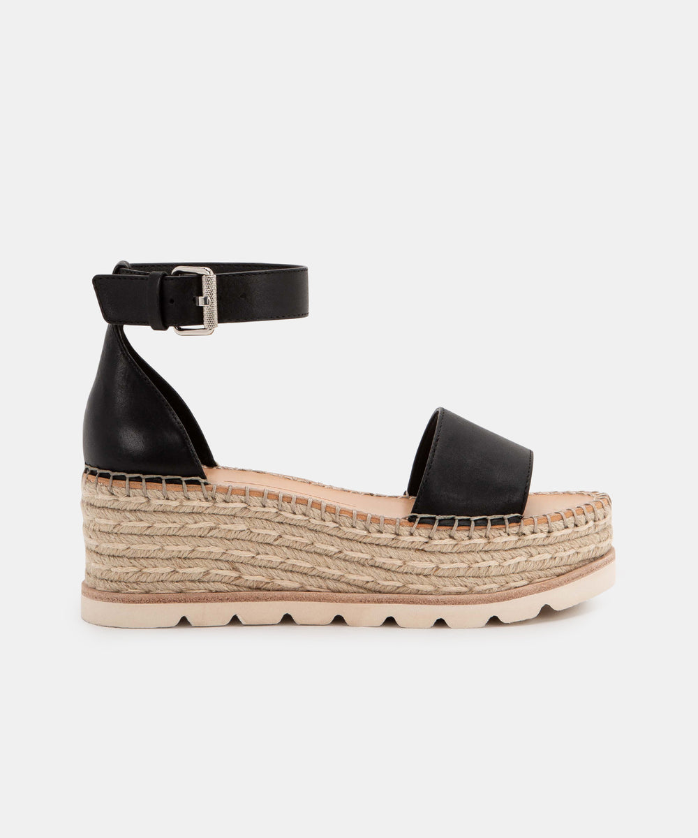 black dolce vita wedges