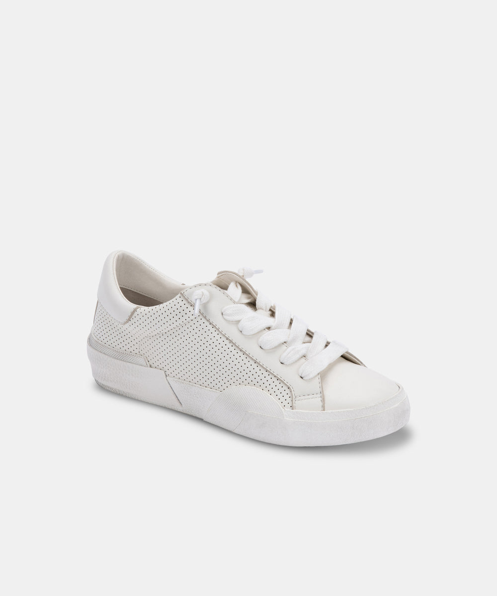 dolce vita xane perforated suede sneaker