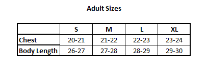 size chart for independent trading hoodie