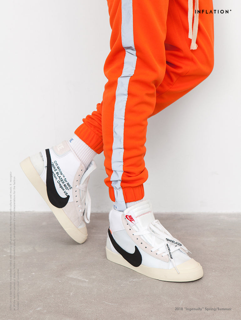 mens orange joggers