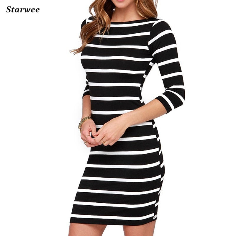 tight striped dress