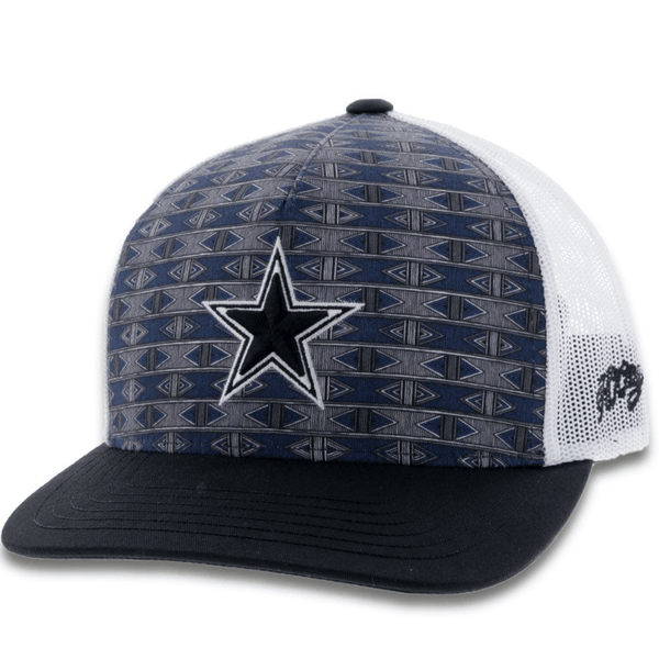 Hooey Dallas Cowboys Flex Grey White - Hats Cap - 7002GYWH | by Casual Raul Western Wear