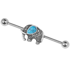 view all Steel Tribal Elephant Industrial Scaffold Barbell IND47 body jewellery