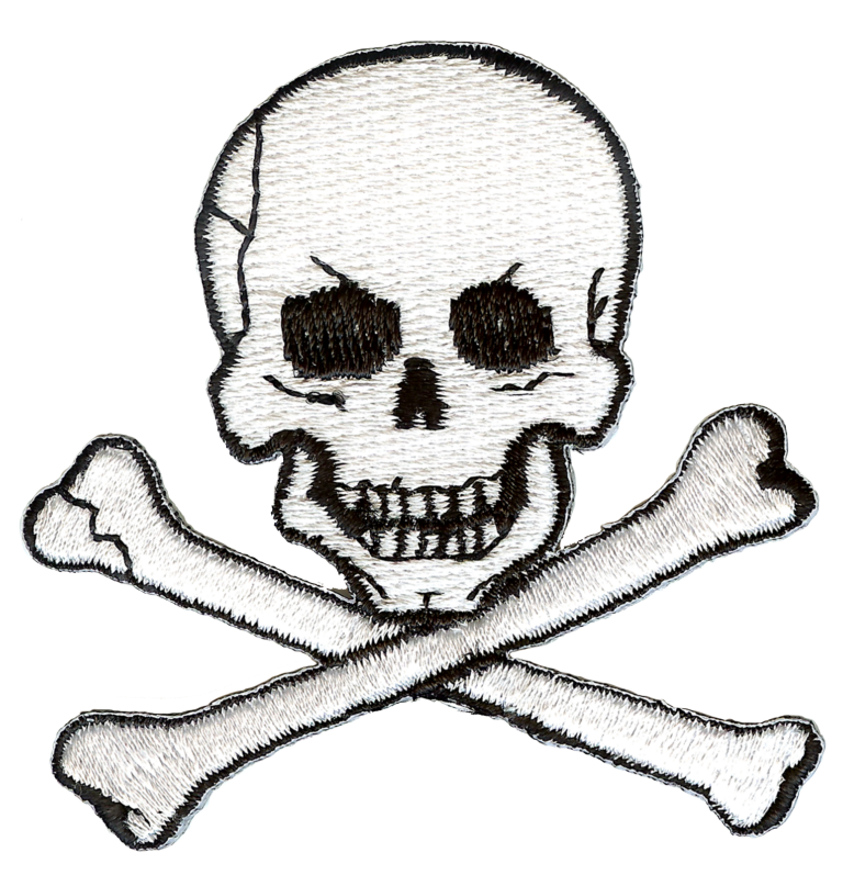 Jolly Roger Skull and Crossbones Embroidery Patch - Charleston Promotion