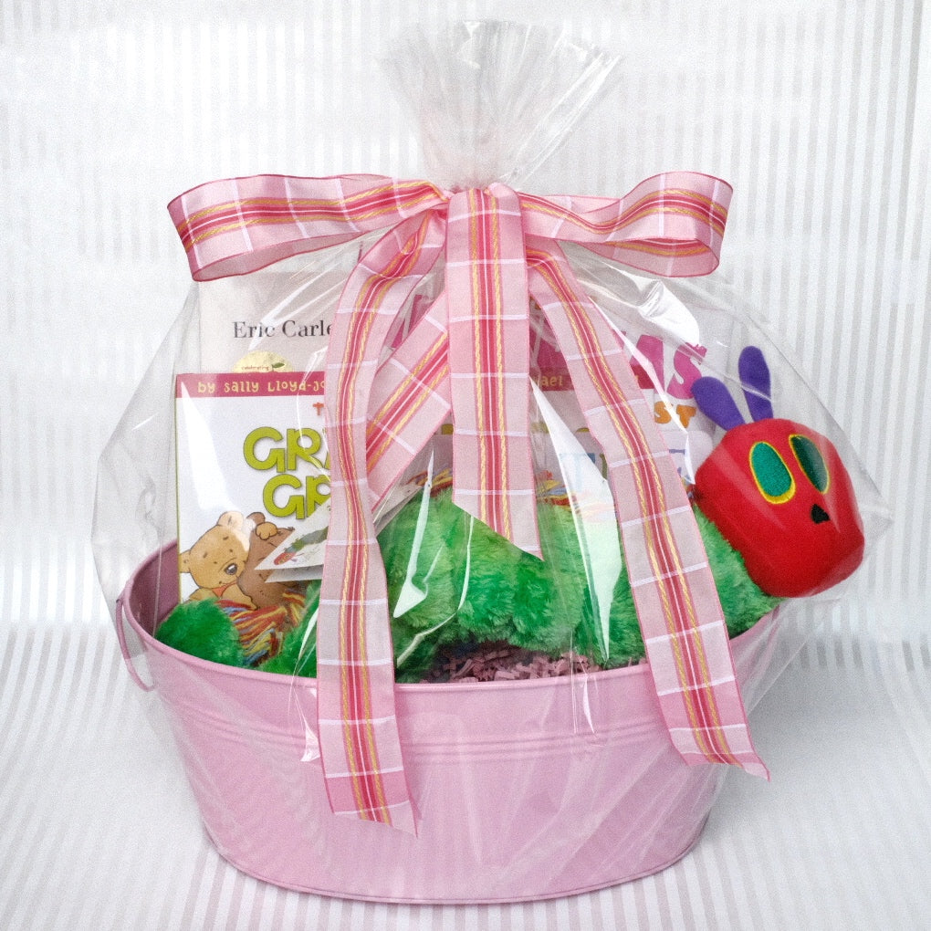 Baby Shower Gift Basket for Book Lovers - Peanut Blossom