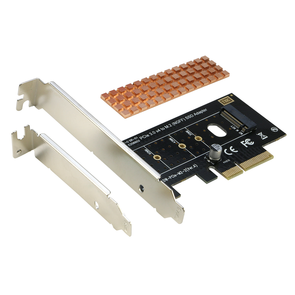 RIITOP PCI-e Nvme M.2 Adapter NVMe or AHCI M SSD to PCIe 3.0 x 4