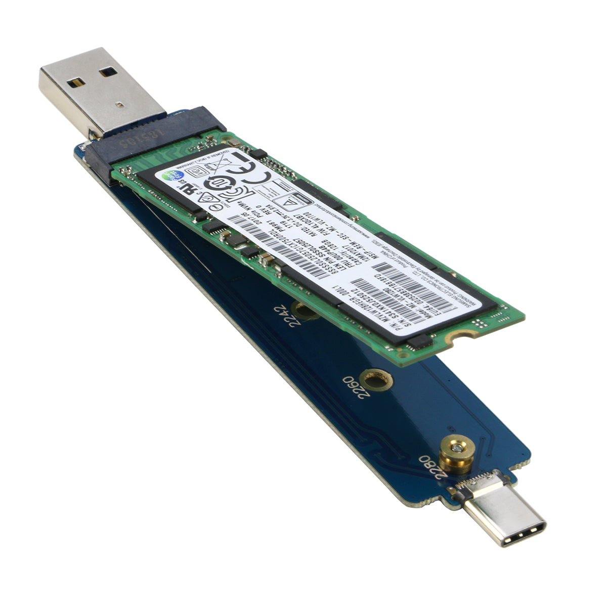 アドテック AD-EXDPGC-256G 外付けSSD 256GB 3D TLC PCIe USB type-C