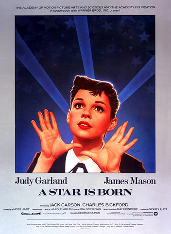 An original movie poster by Richard Amsel for the film A Star Is Born