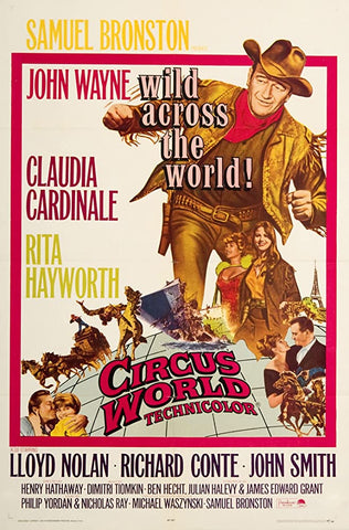 A movie poster by Frank McCarthy for the film Circus World