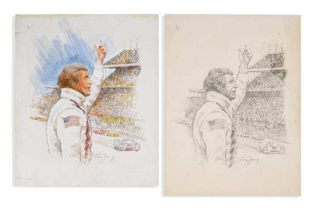 Tom Jung's Concept Artwork for Le Mans starring Steve McQueen