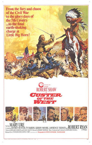 A movie poster by Frank McCarthy for the film Custer of the West