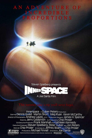 An original movie poster for Inner Space by John Alvin