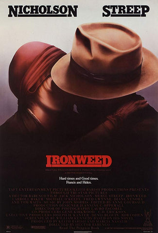 An original movie poster for the film Ironweed by John Alvin