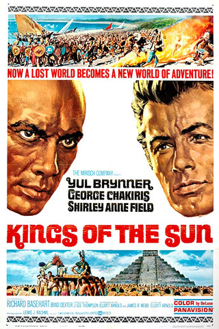 A movie poster by Frank McCarthy for the film Kings of the Sun