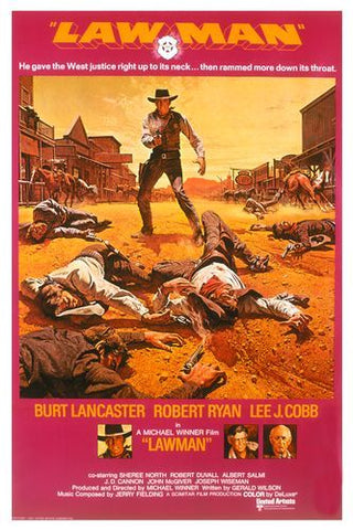 A movie poster by Frank McCarthy for the film Lawman