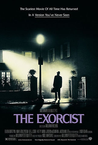 The movie poster for The Exorcist designed by Bill Gold