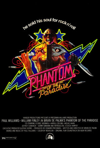 An original movie poster for Phantom of the Paradise by John Alvin