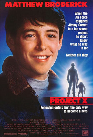 An original movie poster for the film Project X by John Alvin
