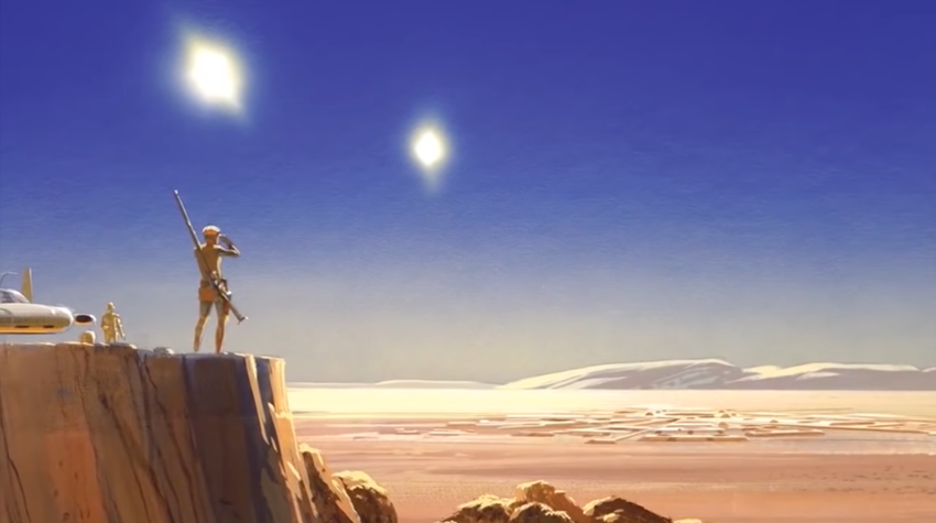 Ralph McQuarrie concept art for the movie Star Wars