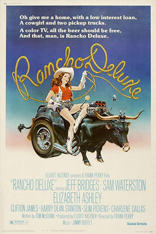 An original movie poster for Rancho Deluxe by John Alvin
