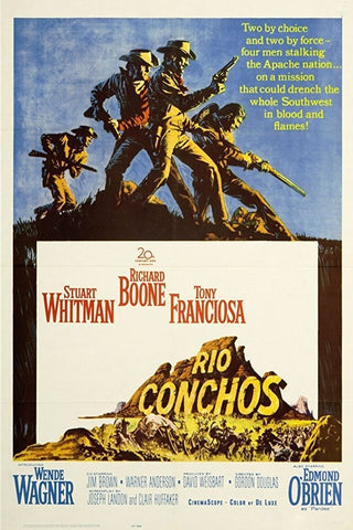 A movie poster by Frank McCarthy for the film Rio Conchos