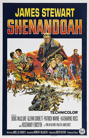 A movie poster by Frank McCarthy for the film Shenandoah