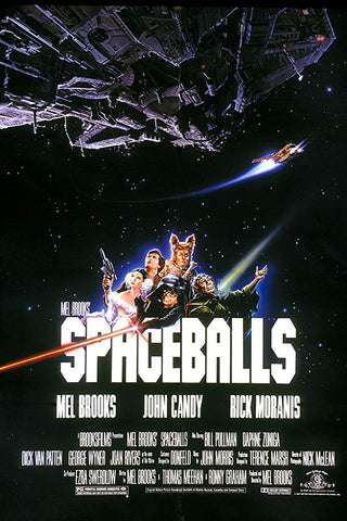 An original movie poster for the film Space Balls by John Alvin
