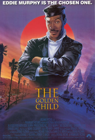 An original movie poster for the film The Golden Child by John Alvin