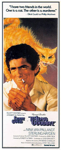 An original movie poster by Richard Amsel for the film The Long Goodbye