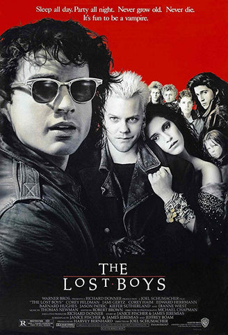An original movie poster for the film The Lost Boys by John Alvin