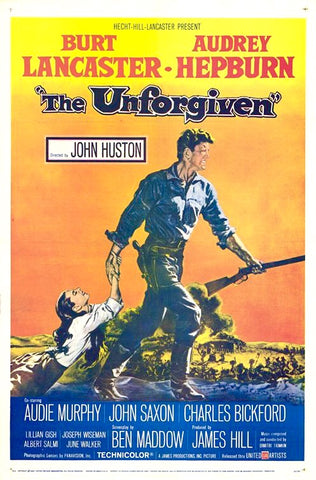 A movie poster by Frank McCarthy for the film The Unforgiven