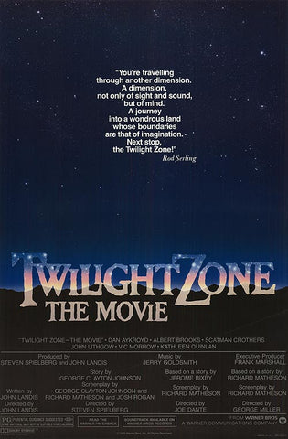An original movie poster for the film The Twilight Zone by John Alvin