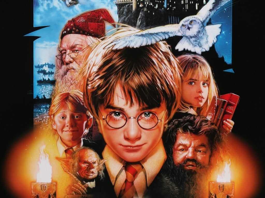 A close up from the Drew Struzan poster for Harry Potter and the Phliosopher's Stone