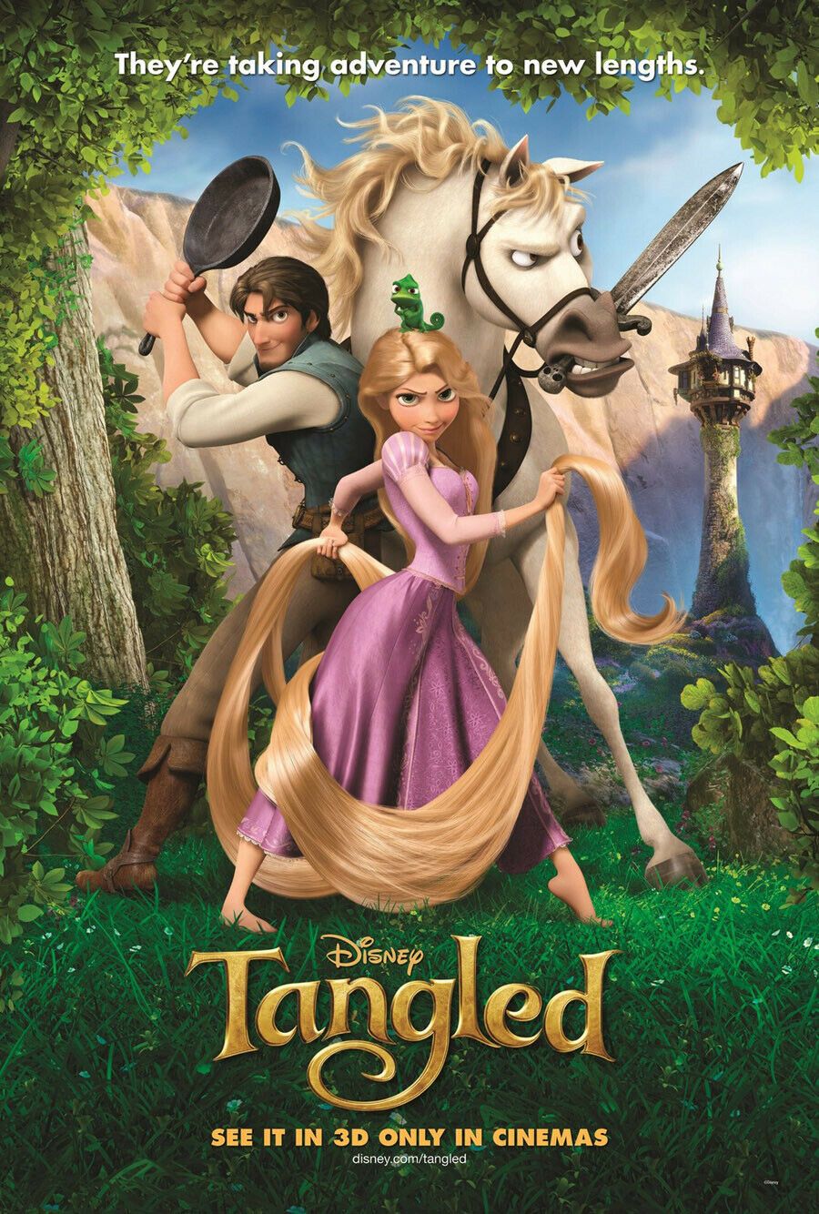 Tangled - 2010 - Original Movie Poster - Art of the Movies