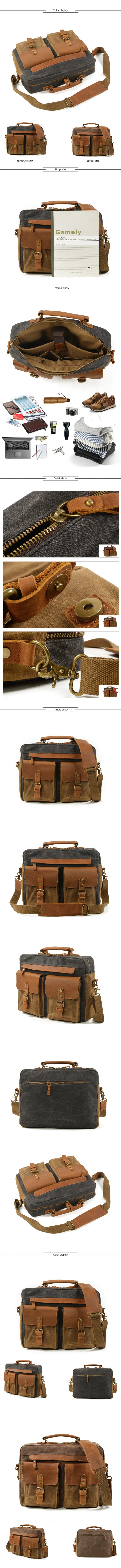 DETAIL AND PRODUCT DISPLAY of Woosir Messenger Bags for Men