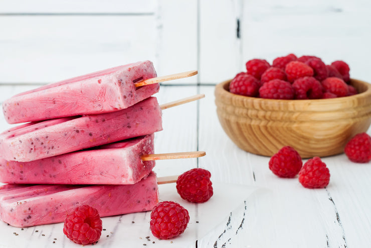 Berry and Chia Popsicle