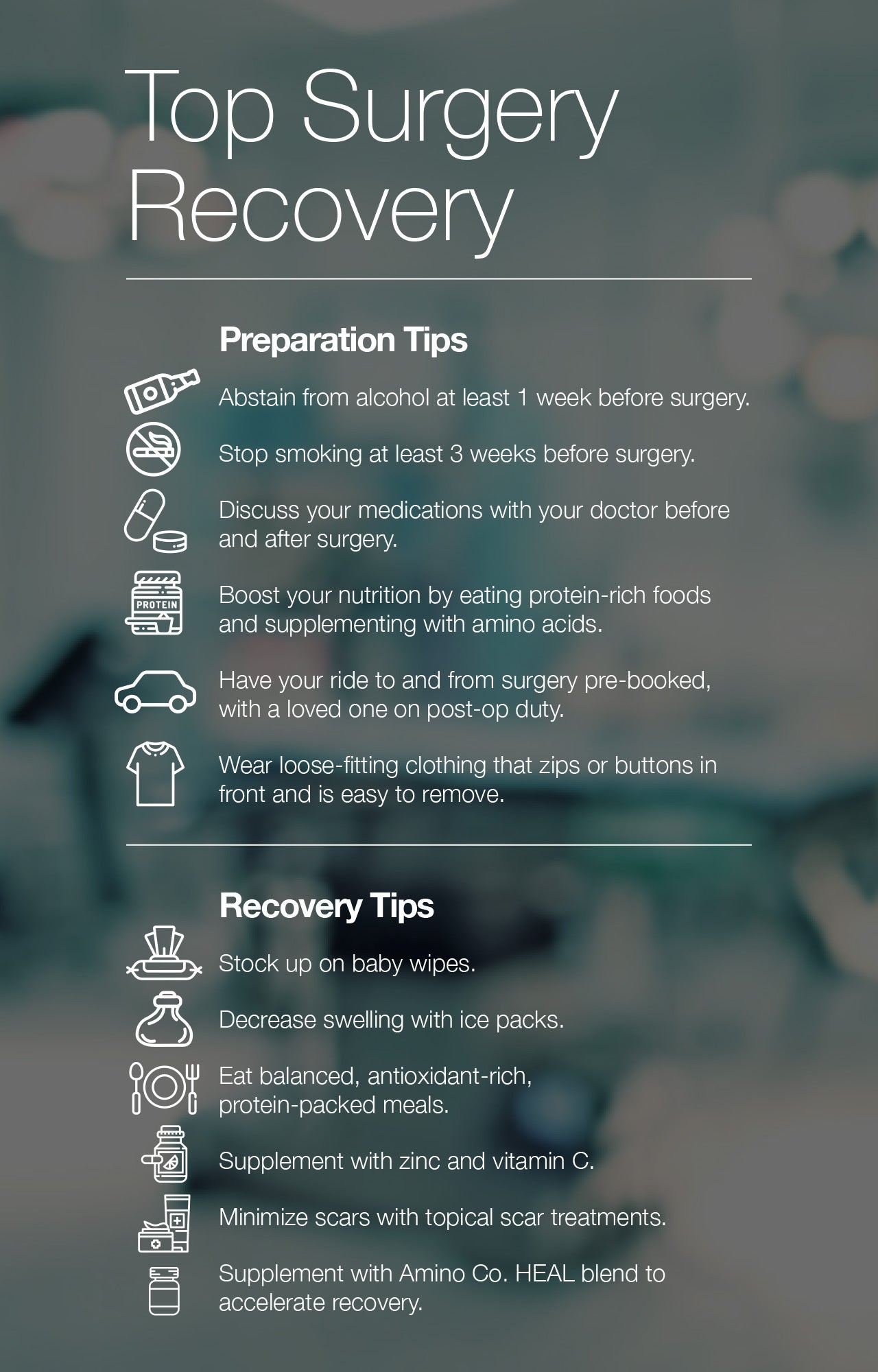 Top surgery recovery and preparation