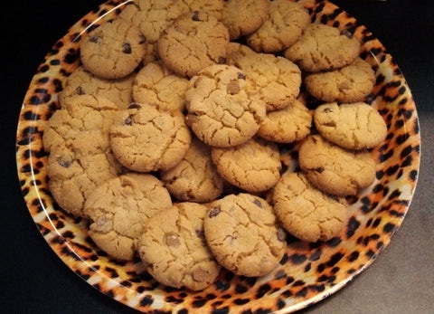 Chocolate Chip Peanutbutter cookies for the BarbieK chak ware event
