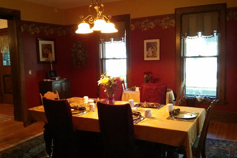 Dining room at the Inn on the Main. Canandaigua, NY