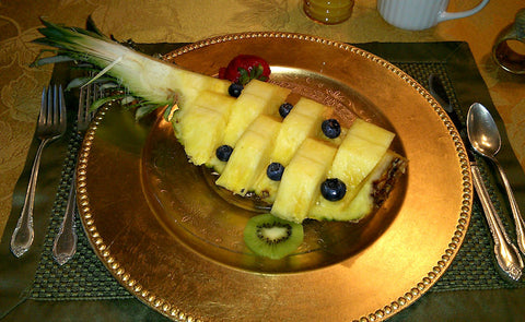 Polynesian flair cut fruit breakfast