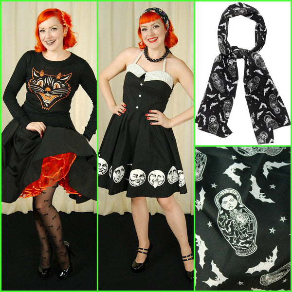 Vintage Inspired Halloween Art by Sourpuss Clothing 