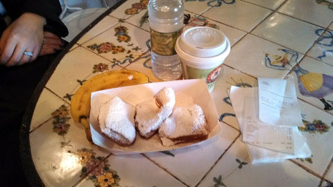 Beignet donuts at Cafe Beignet, French Quarter, New Orleans