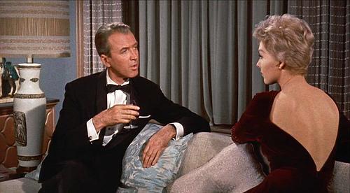 Kim Novak and jimmy Stewart in bell Book and Candle