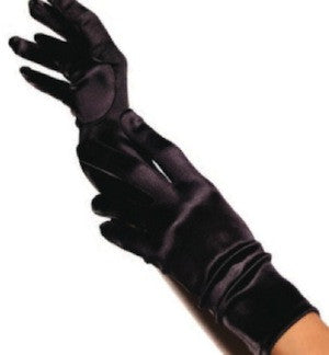 satin retro style gloves